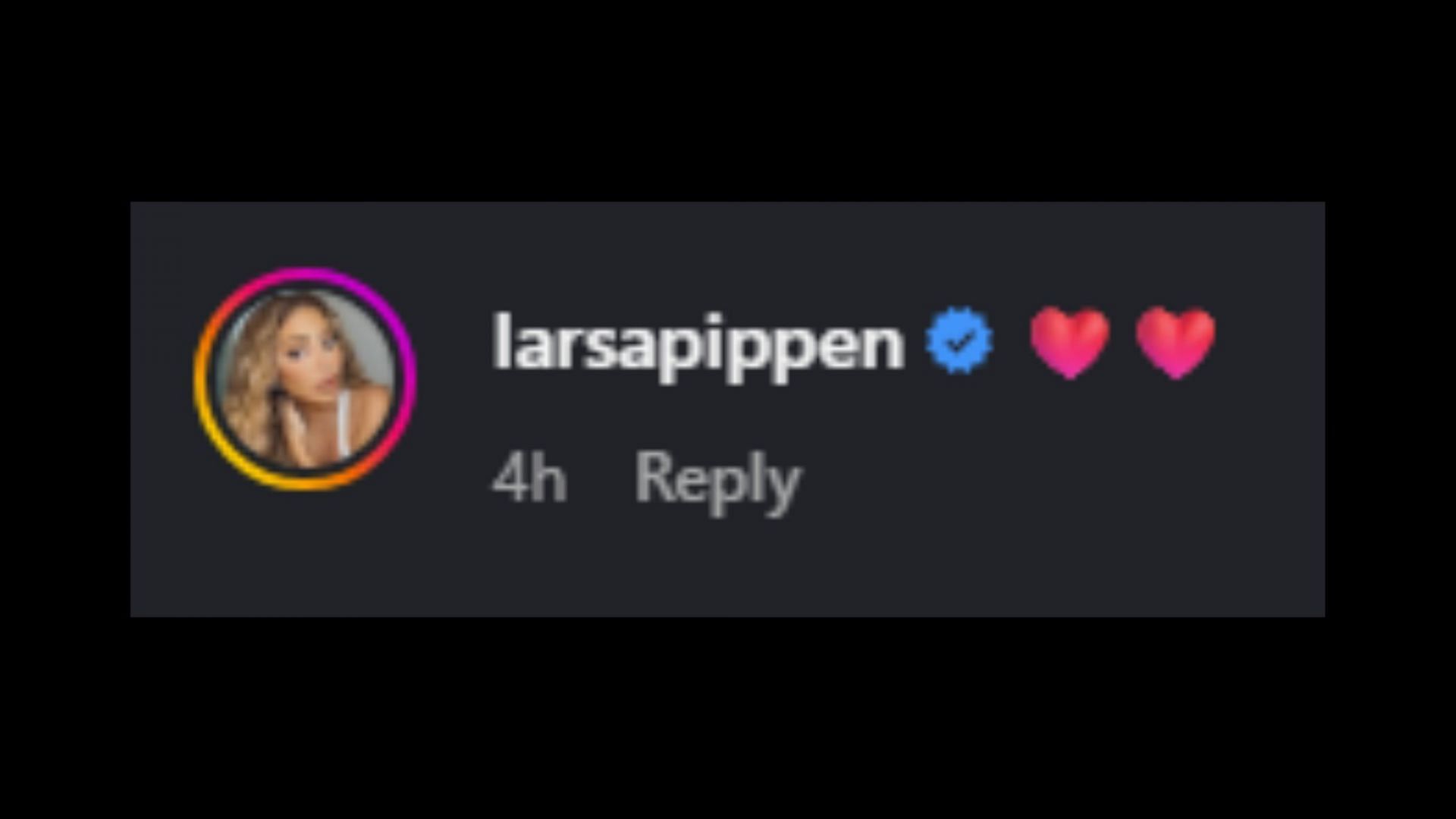 Larsa Pippen comments on daughter Sophia's IG post
